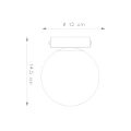 Lampa sufitowa YOLI 1 czarna plafon SL.1151 SOLLUX LIGHTING