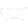 Lampa sufitowa YOLI 2 czarna plafon SL.1152 SOLLUX LIGHTING