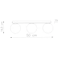 Lampa sufitowa YOLI 3 czarna plafon SL.1153 SOLLUX LIGHTING