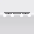 Lampa sufitowa YOLI 4 czarna plafon SL.1154 SOLLUX LIGHTING
