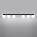 Lampa sufitowa YOLI 6 czarna plafon SL.1155 SOLLUX LIGHTING