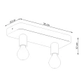 Lampa sufitowa TAVO 2 plafon SL.1157 SOLLUX LIGHTING