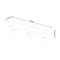Lampa sufitowa TAVO 3 plafon SL.1158 SOLLUX LIGHTING