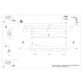 Lampa sufitowa TAVO 3 plafon SL.1158 SOLLUX LIGHTING
