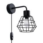 Lampa ścienna SUBA czarna kinkiet SL.1164 SOLLUX LIGHTING