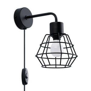 Lampa ścienna SUBA czarna kinkiet SL.1164 SOLLUX LIGHTING