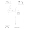 Lampa ścienna SUBA czarna kinkiet SL.1164 SOLLUX LIGHTING