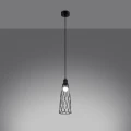 Lampa wisząca SUBA 1 czarna zwis SL.1165 SOLLUX LIGHTING