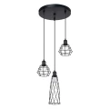 Lampa wisząca SUBA 3P czarna zwis SL.1166 SOLLUX LIGHTING