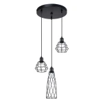 Lampa wisząca SUBA 3P czarna zwis SL.1166 SOLLUX LIGHTING