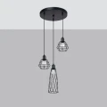 Lampa wisząca SUBA 3P czarna zwis SL.1166 SOLLUX LIGHTING