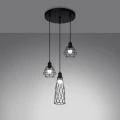 Lampa wisząca SUBA 3P czarna zwis SL.1166 SOLLUX LIGHTING