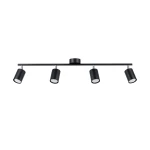 Lampa sufitowa LEMMI 4L czarna plafon SL.1168 SOLLUX LIGHTING