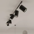 Lampa sufitowa LEMMI 4L czarna plafon SL.1168 SOLLUX LIGHTING