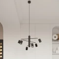 Lampa sufitowa LEMMI 4L czarna plafon SL.1168 SOLLUX LIGHTING