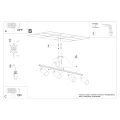 Lampa sufitowa LEMMI 4L czarna plafon SL.1168 SOLLUX LIGHTING