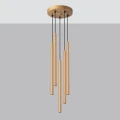Lampa wisząca PASTELO 5P złota zwis SL.1174 SOLLUX LIGHTING