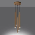 Lampa wisząca PASTELO 5P złota zwis SL.1174 SOLLUX LIGHTING