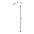 Lampa ścienna PASTELO 2 biała kinkiet SL.1177 SOLLUX LIGHTING