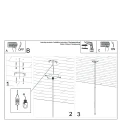 Lampa wisząca PASTELO 1 złoty połysk zwis SL.1195 SOLLUX LIGHTING