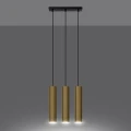 Lampa wisząca LAGOS 3 złoty połysk zwis SL.1201 SOLLUX LIGHTING