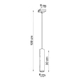 Lampa wisząca LAGOS 1 chrom zwis SL.1204 SOLLUX LIGHTING