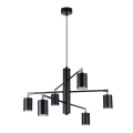 Lampa wisząca LEMMI 6 czarna żyrandol SL.1207 SOLLUX LIGHTING