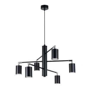 Lampa wisząca LEMMI 6 czarna żyrandol SL.1207 SOLLUX LIGHTING