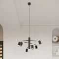 Lampa wisząca LEMMI 6 czarna żyrandol SL.1207 SOLLUX LIGHTING