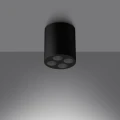 Lampa sufitowa ZOE czarny LED plafon SL.1210 SOLLUX LIGHTING