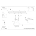Lampa sufitowa OZZY czarny LED plafon SL.1211 SOLLUX LIGHTING