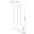 Lampa wisząca REA 3L beton zwis SL.1225 SOLLUX LIGHTING
