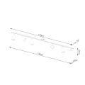 Lampa sufitowa LEMMI 6L biała plafon SL.1228 SOLLUX LIGHTING