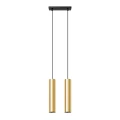 Lampa wisząca LAGOS 2 złoty połysk zwis SL.1241 SOLLUX LIGHTING