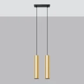 Lampa wisząca LAGOS 2 złoty połysk zwis SL.1241 SOLLUX LIGHTING
