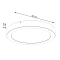 Lampa sufitowa ONYX 40 czarny LED 3000K plafon SL.1244 SOLLUX LIGHTING