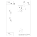 Lampa wisząca MINT zwis ceramiczna SL.1251 SOLLUX LIGHTING