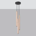 Lampa wisząca PASTELO 3P drewno zwis SL.1268 SOLLUX LIGHTING