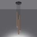 Lampa wisząca PASTELO 3P drewno zwis SL.1268 SOLLUX LIGHTING