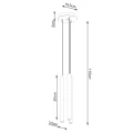 Lampa wisząca PASTELO 3P drewno zwis SL.1268 SOLLUX LIGHTING