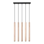 Lampa wisząca PASTELO 5L drewno zwis SL.1269 SOLLUX LIGHTING