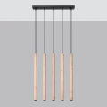 Lampa wisząca PASTELO 5L drewno zwis SL.1269 SOLLUX LIGHTING