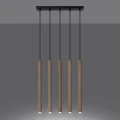 Lampa wisząca PASTELO 5L drewno zwis SL.1269 SOLLUX LIGHTING
