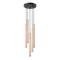 Lampa wisząca PASTELO 5P drewno zwis SL.1270 SOLLUX LIGHTING