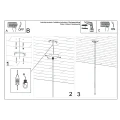 Lampa wisząca PASTELO 1 beton zwis SL.1271 SOLLUX LIGHTING