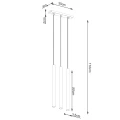 Lampa wisząca PASTELO 3L beton zwis SL.1272 SOLLUX LIGHTING
