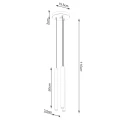 Lampa wisząca PASTELO 3P beton zwis SL.1273 SOLLUX LIGHTING