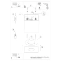 Lampa sufitowa HATI szara plafon SL.1278 SOLLUX LIGHTING