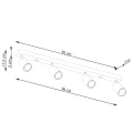 Lampa sufitowa VERDO 4 biała plafon SL.1289 SOLLUX LIGHTING