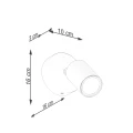 Lampa ścienna VERDO czarna kinkiet SL.1290 SOLLUX LIGHTING